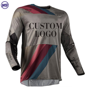 Venta caliente profesional de carreras para hombres ropa deportiva logotipo personalizado impresión Motocross camisa transpirable y resistente al viento - Product Image 4