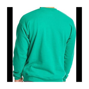 Alta calidad hecho en fábrica 100% algodón Color sólido Unisex Casual sudadera de manga corta talla grande sin forro invierno bordado - Product Image 2