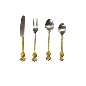 Ensemble de 3 couverts en laiton au design unique avec vernis brillant pour la cuisine Ensembles de couverts en métal Offre Spéciale de taille personnalisée à bas prix - Product Image 6