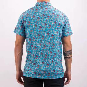 เสื้อโปโลกอล์ฟแห้งเร็วระบายอากาศออกแบบได้ตามต้องการผ้าประสิทธิภาพสูงพร้อมเทคนิคการพิมพ์ - Product Image 4