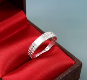 Anillo de Compromiso Clásico de Plata de Ley 925 para Fiesta - Product Image 3