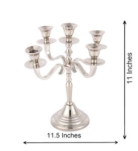 Bougeoir à 5 bras Vaisselle en fonte d'aluminium Bougeoirs et candélabres Anniversaire Fêtes d'anniversaire Objet décoratif Exportation - Product Image 4