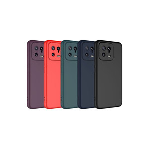 Étui de protection en silicone souple rouge édition de lancement mat de luxe pour Xiaomi Mi 13 - Modèle A53 - Product Image 3