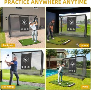 <span class=keywords><strong>Cage</strong></span> <span class=keywords><strong>de</strong></span> frappe <span class=keywords><strong>de</strong></span> <span class=keywords><strong>golf</strong></span> 10x7FT avec système <span class=keywords><strong>de</strong></span> retour automatique <span class=keywords><strong>de</strong></span> balles, filet d'entraînement <span class=keywords><strong>de</strong></span> <span class=keywords><strong>golf</strong></span> et tissu cible pour l'entraînement <span class=keywords><strong>de</strong></span> <span class=keywords><strong>golf</strong></span> en intérieur et en extérieur - Product Image 5