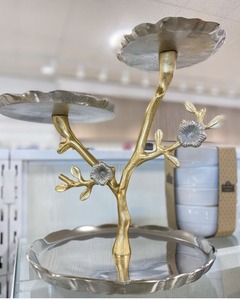 แท่นวางเค้ก2ชั้นทำจากอะลูมิเนียม - Product Image 3