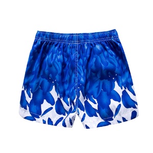 Shorts de bain pour hommes à séchage rapide, imprimés numériquement, style urbain, taille élastique, en polyester/coton, pour la plage - Vente en gros - Product Image 4