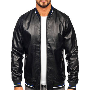 Veste en cuir de mouton véritable à la mode, en toile, pour homme, hiver, chaude, coupe-vent, imperméable, respirante, style vintage - Product Image 1