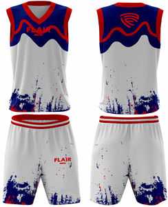 Ensemble de maillots de basket-ball de haute qualité pour hommes impression numérique personnalisable chemise de sport respirante hauts shorts vêtements de basket-ball - Product Image 6