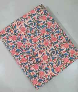 ผ้าฝ้าย100% พิมพ์ลายบล็อกมือผ้าฝ้ายระบายอากาศเป็นมิตรกับสิ่งแวดล้อมผ้าฝ้ายทำด้วยมือจาก Jaipur Heritage แบบดั้งเดิม - Product Image 5