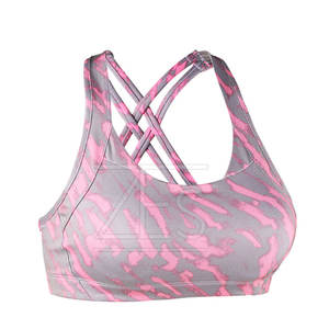 Cómodo transpirable soporte ligero Spandex/Nylon Gym Sports Bra-Durable diseño único fácil de usar en stock para mujeres - Product Image 2