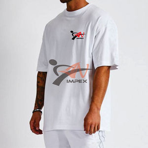 T-shirt de haute qualité avec impression de logo personnalisé pour hommes T-shirt Sumer en coton personnalisé flexible pour hommes - Product Image 2