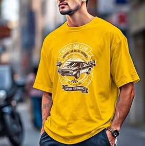 เสื้อยืดสตรีทแวร์วินเทจ 100% ผ้าฝ้าย ทรงโอเวอร์ไซส์ ไหล่ตก พิมพ์ลายคุณภาพสูง น้ำหนักมาก เสื้อยืดผู้ชาย - Product Image 4