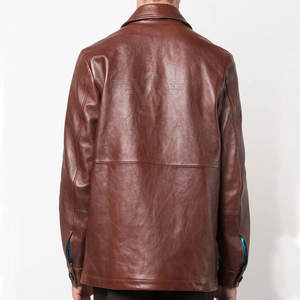 เสื้อเชิ้ตหนังผู้ชายแฟชั่นใหม่ น้ำหนักเบา ระบายอากาศได้ดี เป็นมิตรกับสิ่งแวดล้อม สไตล์ลำลอง ปรับแต่งได้ คุณภาพสูง ราคาสมเหตุสมผล ขายดี - Product Image 2