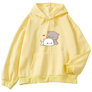 Sweats à capuche pour femmes 100% Sweats à capuche imprimés en coton Impression unisexe Logo personnalisé Nouvelle arrivée Sweats à capuche à manches longues pour femmes - Product Image 3