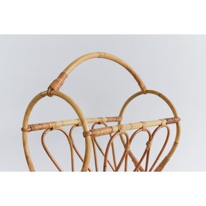 Porte-revues en rotin naturel écologique, design ouvert, fabrication artisanale durable, décoration intérieure, rangement pour les commandes en gros - Product Image 3