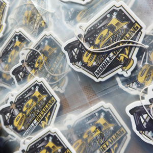 Diffuseur d'air personnalisé avec logo imprimé, parfum durable, papier coton personnalisé, diffuseur d'air pour voiture - Product Image 3