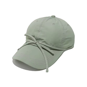 Chapeaux de sport coréens tendance, personnalisés, en polyester, 6 panneaux, à séchage rapide, style décontracté - Product Image 4