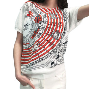 เสื้อยืดพิมพ์ลายสำหรับผู้หญิงเสื้อยืดพิมพ์ซับลิเมชันแขนสั้นสั่งทำโลโก้ได้ตามต้องการ - Product Image 4