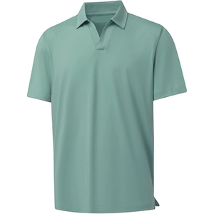 Camiseta de Polo de manga corta con cuello en V de verano informal para hombre - Product Image 1