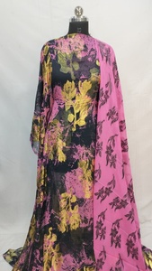 Ensemble Maqbal Dirac original, respirant, brodé, embossé, floral, parfumé, violet - Product Image 5