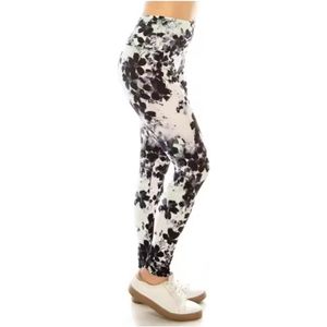 Leggings de yoga taille haute unis avec cordon de serrage et logo personnalisé, en élasthanne/polyester respirant pour femmes - Product Image 3