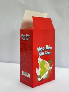 Usine directe pour les bonbons gélifiés au lait et à la noix de coco en boîte |   Emballage en papier alimentaire personnalisé avec logo imprimé et fenêtre en forme de cœur - Product Image 6