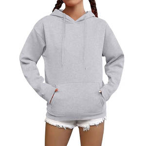 Wholesale 100% Organic Cotton Pullover Hoodie for Women French Terry Regular Fit Womens Hoodies - Product Image 6