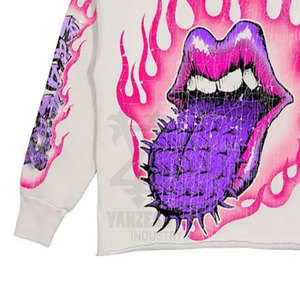 เสื้อฮู้ดดี้สตรีทแวร์ผู้ชายคุณภาพสูง ผลิตจากโพลีเอสเตอร์/คอตตอน รับผลิตสี/โลโก้ตามสั่ง เนื้อผ้าหนานุ่ม ทรงโอเวอร์ไซส์ ขายส่ง - Product Image 6