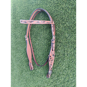 Nouveau Design Western Cuir Cheval Headstall Tête perlée Headstall Smart Western Headstall au prix du marché - Product Image 6
