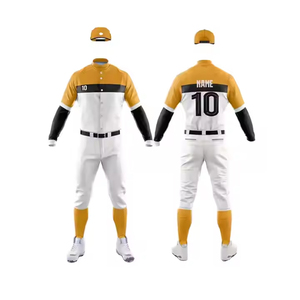 Top Trending Custom Made New 2025 Transpirable Uniforme de béisbol de alta calidad Uniforme de béisbol de manga corta Uniforme de béisbol a granel - Product Image 4