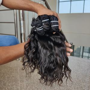 ผมต่อแบบดิบผมอินเดียไม่ผ่านกระบวนการธรรมชาติเวียดนามมัดผมทรงหลวม - Product Image 5