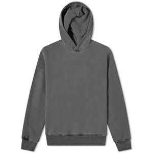 Vente en gros 100% coton Warm Up Vintage Wash surdimensionné goutte épaule courte Boxy sweat à capuche pull style hommes sweat à capuche avec logo personnalisé - Product Image 2