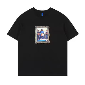 2025เสื้อยืดบ็อกซี่สไตล์สตรีท DIY ทรงโอเวอร์ไซส์ผ้าคอตตอนพิมพ์ลายสกรีนโลโก้ออกแบบได้ตามต้องการ - Product Image 6