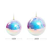 SHUANGYUAN 15CM Noël Disco Ball Mousse Personnalisation Décorations Noël Miroir Sphère Boules