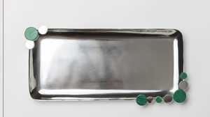 ถาดเสิร์ฟโลหะดีไซน์ทันสมัยสําหรับตกแต่งบ้านพร้อมที่จับ - Product Image 6