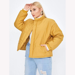 Vêtements d'hiver décontractés pour femmes Veste polaire épaisse et imperméable respirante tissée teintée à capuche 100% polyester fermeture à glissière - Product Image 1