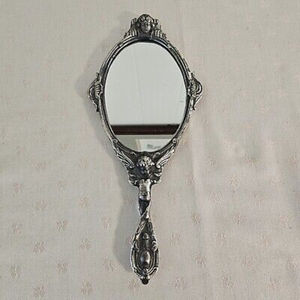 Wholesale Makeup <b>Mirror</b> Handheld Portable <b>Mirror</b> Makeup For Girl Travel Premium Quality Brass Metal Material Hand <b>Mirror</b> - Product Image 1