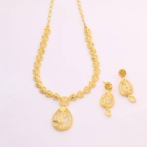 Colliers en plaqué or bijoux traditionnels bijoux de mariage pour femmes cuivre et laiton chapado en oro oro laminado - Product Image 1