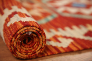 พรม kilim ทันสมัยขนาด3*5ฟุตพรมปูพื้นหลากสีกองสูงงานฝีมือเป็นมิตรกับสิ่งแวดล้อมลายสัตว์สำหรับใช้ในบ้านอินเดีย - Product Image 2