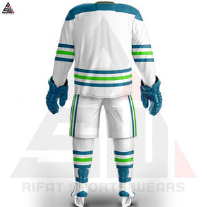 เครื่องแบบฮ็อกกี้น้ำแข็งขายดีใหม่ล่าสุดพร้อมโลโก้100% ออกแบบได้ตามต้องการจากโพลีเอสเตอร์ใหม่ล่าสุด - Product Image 2