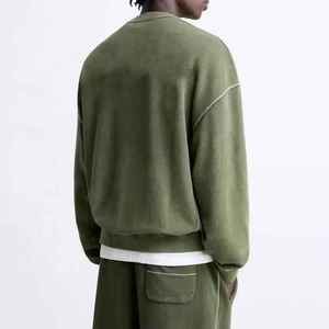 Sudadera moderna con efecto lavado ácido y construcción cómoda para un estilo urbano informal diario - Product Image 5