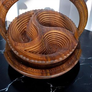 ชามสลัดอีพอกซีเรซินทำมือดีไซน์ทันสมัยสำหรับงานแต่งงานจากอินเดีย - Product Image 1