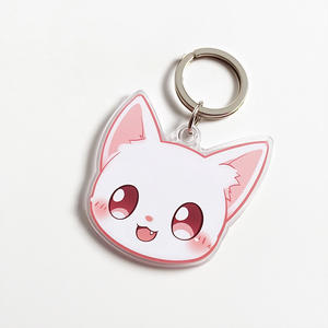 Porte-clés en acrylique personnalisé en gros logo anime animaux mignons - Product Image 3