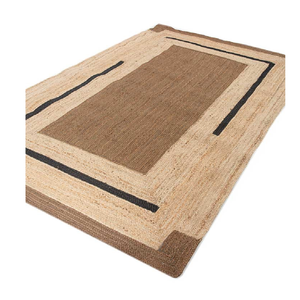 Alfombra Rectangular Moderna y Elegante de Yute, Tejida Naturalmente, Rústica, Resistente a las Manchas, Antideslizante, Ecológica, Juego de Alfombras Multicolores - Product Image 2