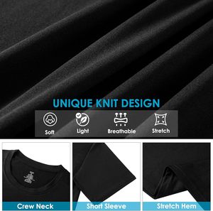 T-shirt surdimensionné en matière personnalisée 240GSM, tricoté uni, séchage rapide, respirant, épaules tombantes, streetwear, tee-shirt vierge, logo personnalisé - Product Image 5