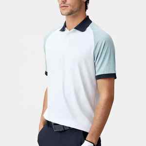 Polo en coton à manches courtes avec logo brodé personnalisé, tenue décontractée, t-shirt d'extérieur pour hommes - Product Image 4
