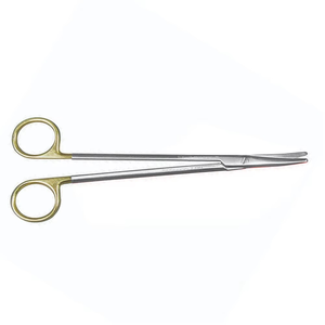 กรรไกรตัดโลหะด้ามจับสีทองเครื่องมือผ่าตัดโค้งแบบแมนนวลทำจากสแตนเลสสำหรับใช้ในโรงพยาบาลคลินิก - Product Image 3