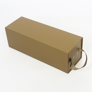 Boîtes cadeaux pliantes en papier recyclable personnalisées, magnétiques, pour vin rouge, avec pelliculage mat et revêtement UV anti-transparence, boîtes rigides. - Product Image 3