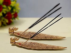 Quemador de Metal de Acacia redondo de HF Crafts, soporte de barra de incienso de cobre hecho a mano para uso religioso, incienso de tubo de incienso de bajo precio - Product Image 2