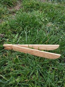 Pinzas de madera de forma única, diseño elegante hecho a mano, herramienta de cocina perfecta para el hogar, restaurante, utensilio de uso diario, el mejor de la India - Product Image 2